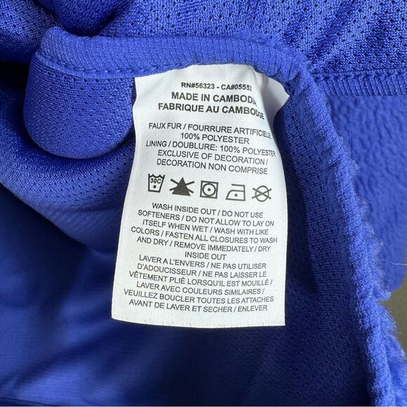 Nike Yoga Men’s Sherpa Pullover Sweatshirt Loose Fit Blue Activewear Size XL - Picture 8 of 9